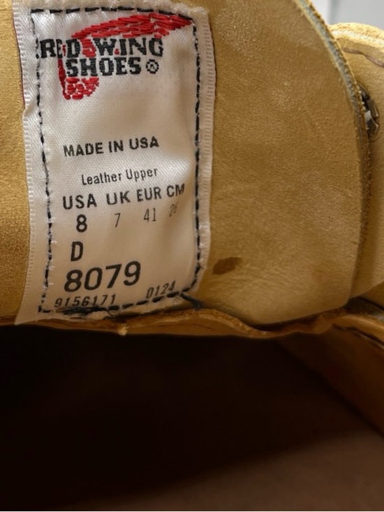 Red Wing 8079 Shop Moc Oxford Men\'s 8D Hawthorne Abilene Leather Made in USA EUC main image 7